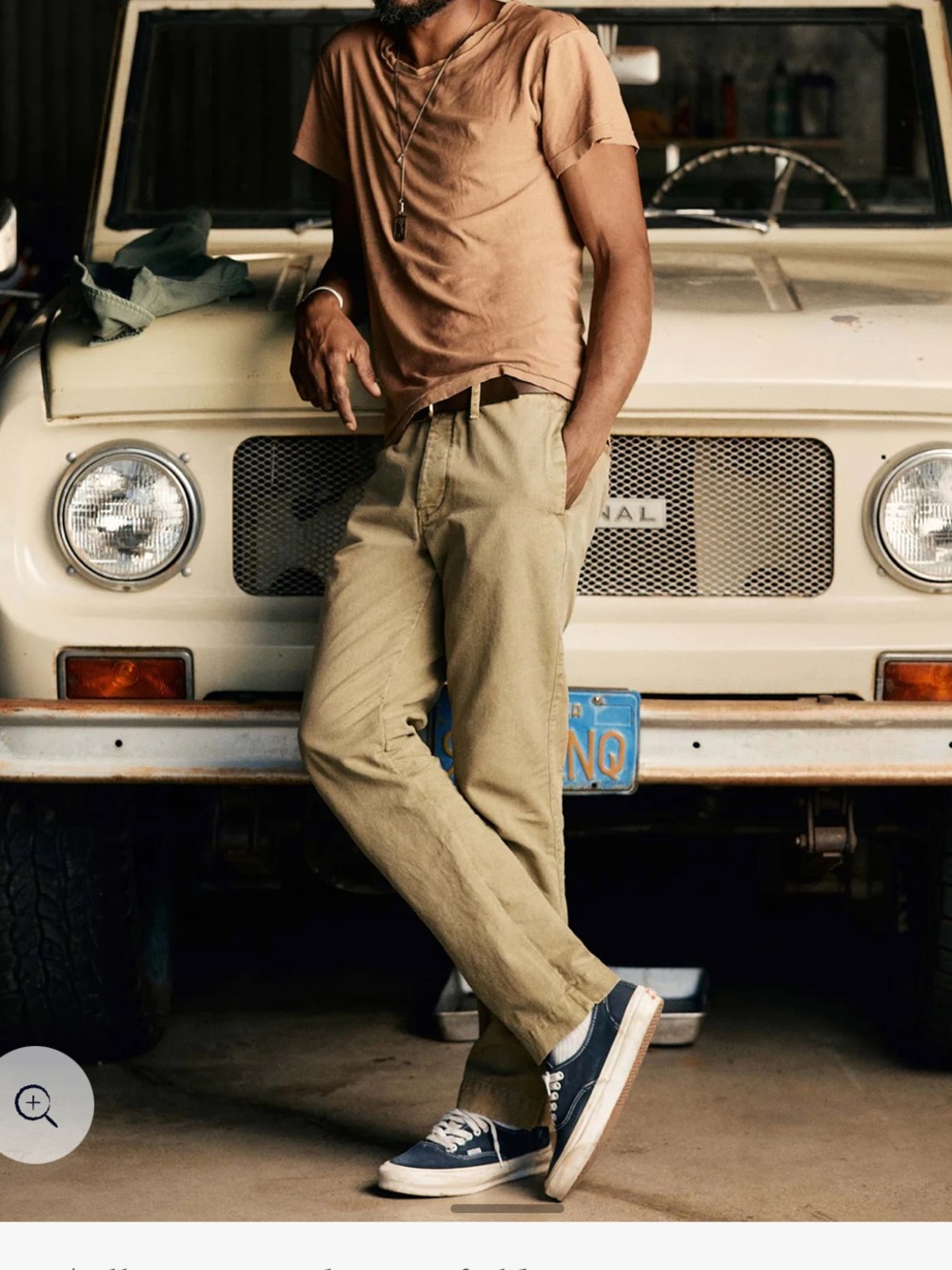 Imogene + Willie, all american chino in field tan, raw hem, size 30 - Picture 8 of 9
